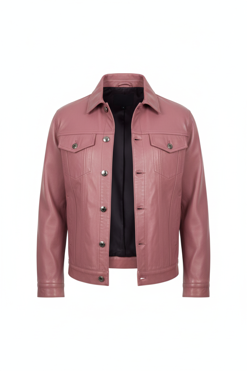 Pink Jacket Clean Portrait