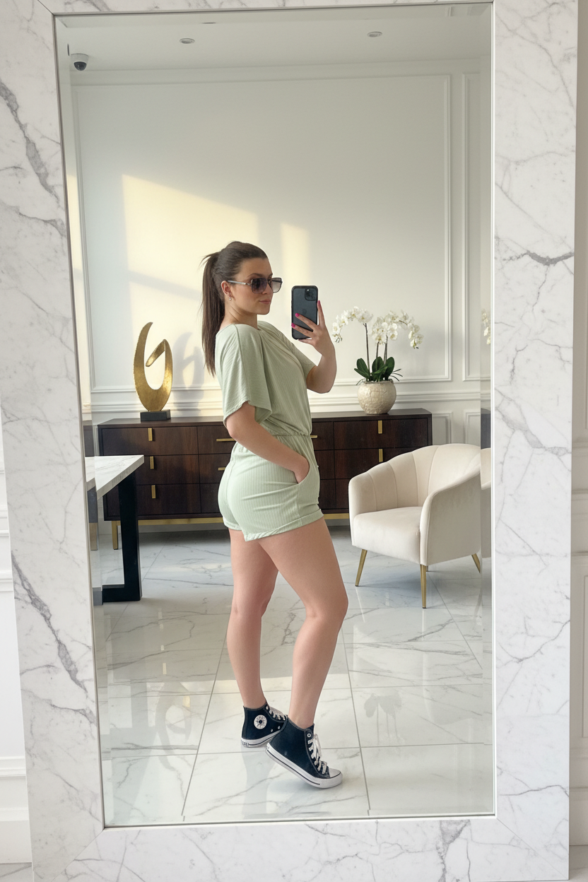 Playsuit luxury selfie