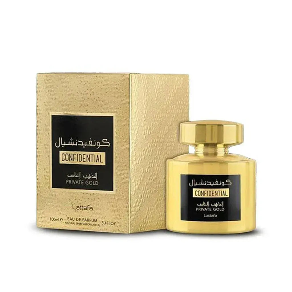 LATTAFA CONFIDENTIAL PRIVATE GOLD 100ml EDP Unisex - Ivory Luxe