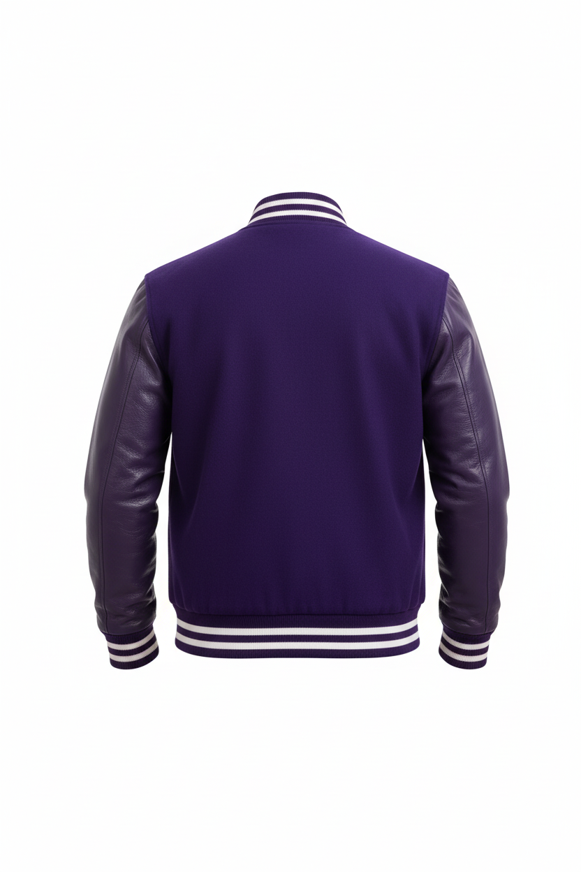 Purple Varsity Jacket – Back