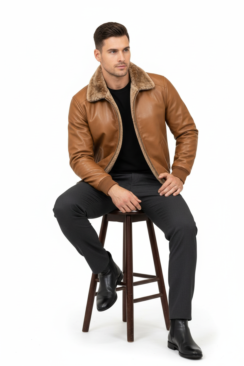 Seated Pose - White Background