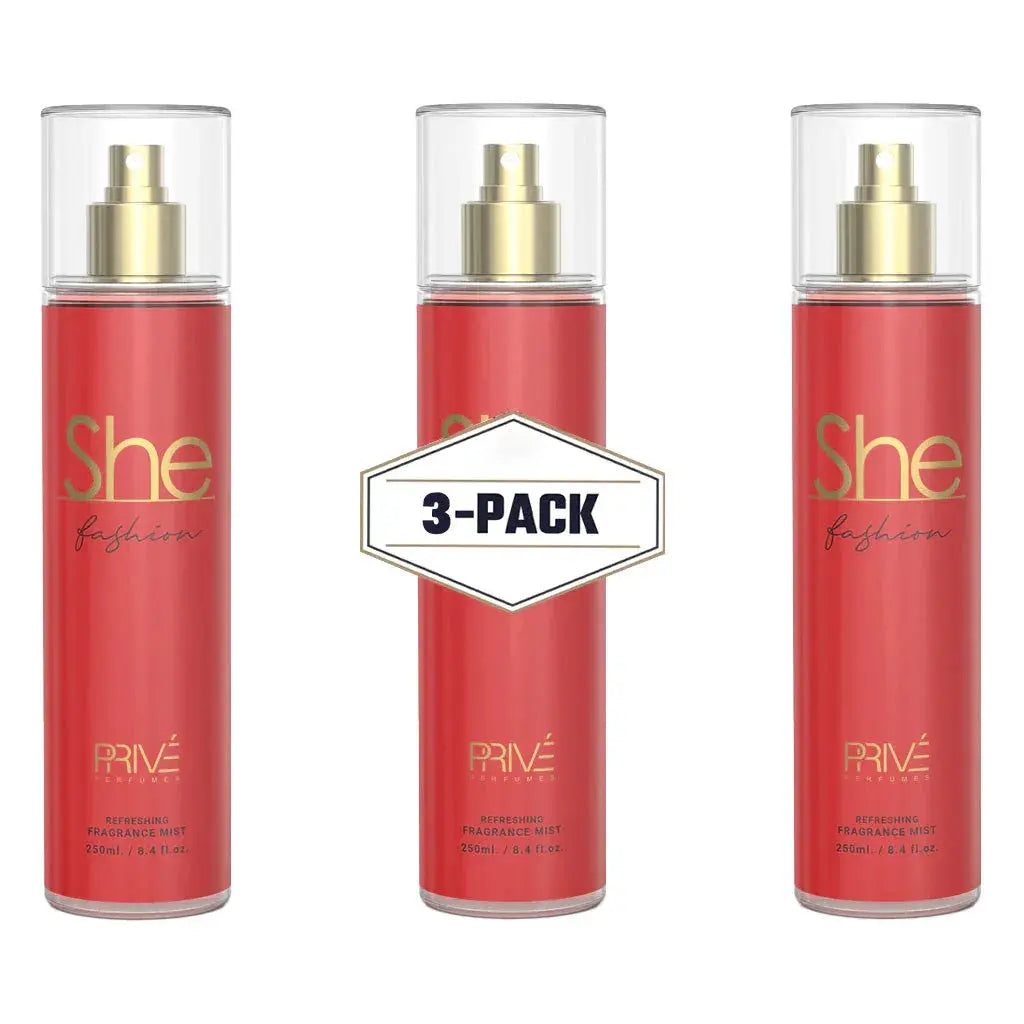 PRIVE She Fashion - Body Mist - 250ml 3-Pack - Ivory Luxe