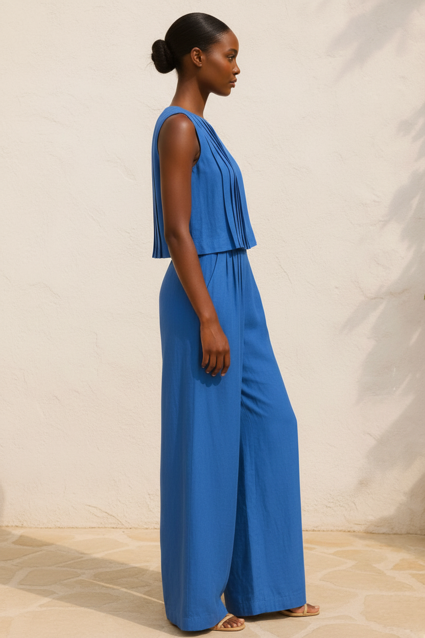 Side Profile – Cobalt Blue Co-ord