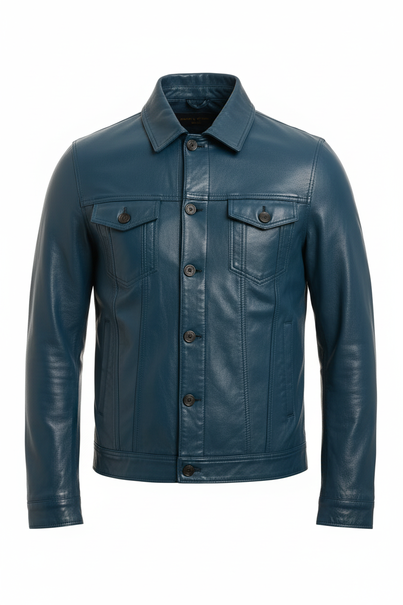 Teal Jacket Front Portrait