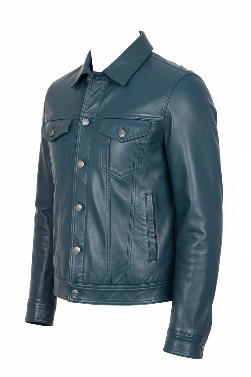 Teal Jacket Side Portrait