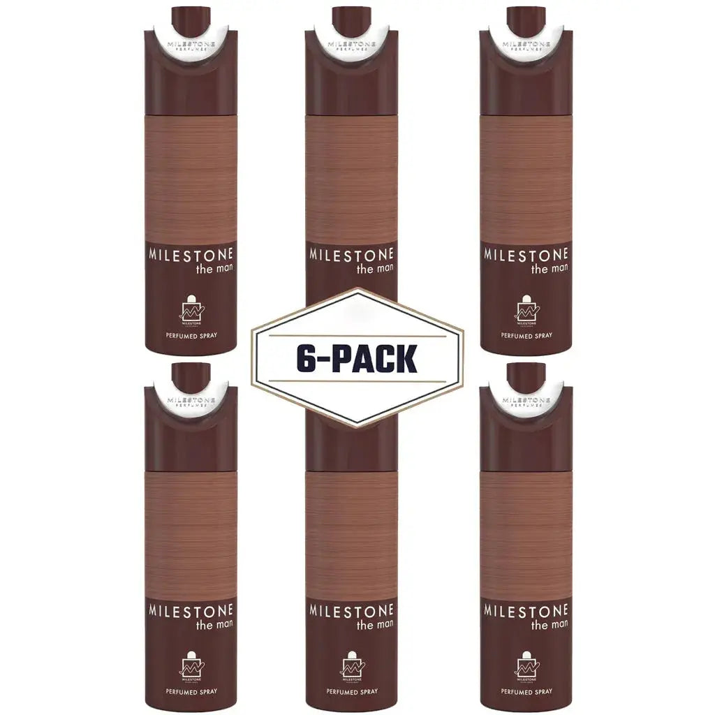 Milestone The Man (Pour Homme) - 200ML Deodorant - 6 Pack - Ivory Luxe
