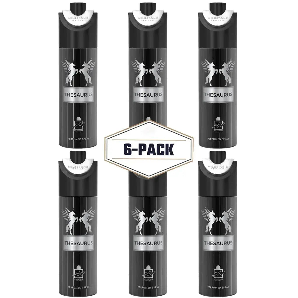 MILESTONE Thesaurus (Unisex) - 200ML Deodorant - 6 Pack - Ivory Luxe