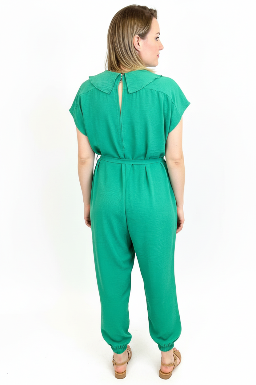 Turquoise Jumpsuit Back