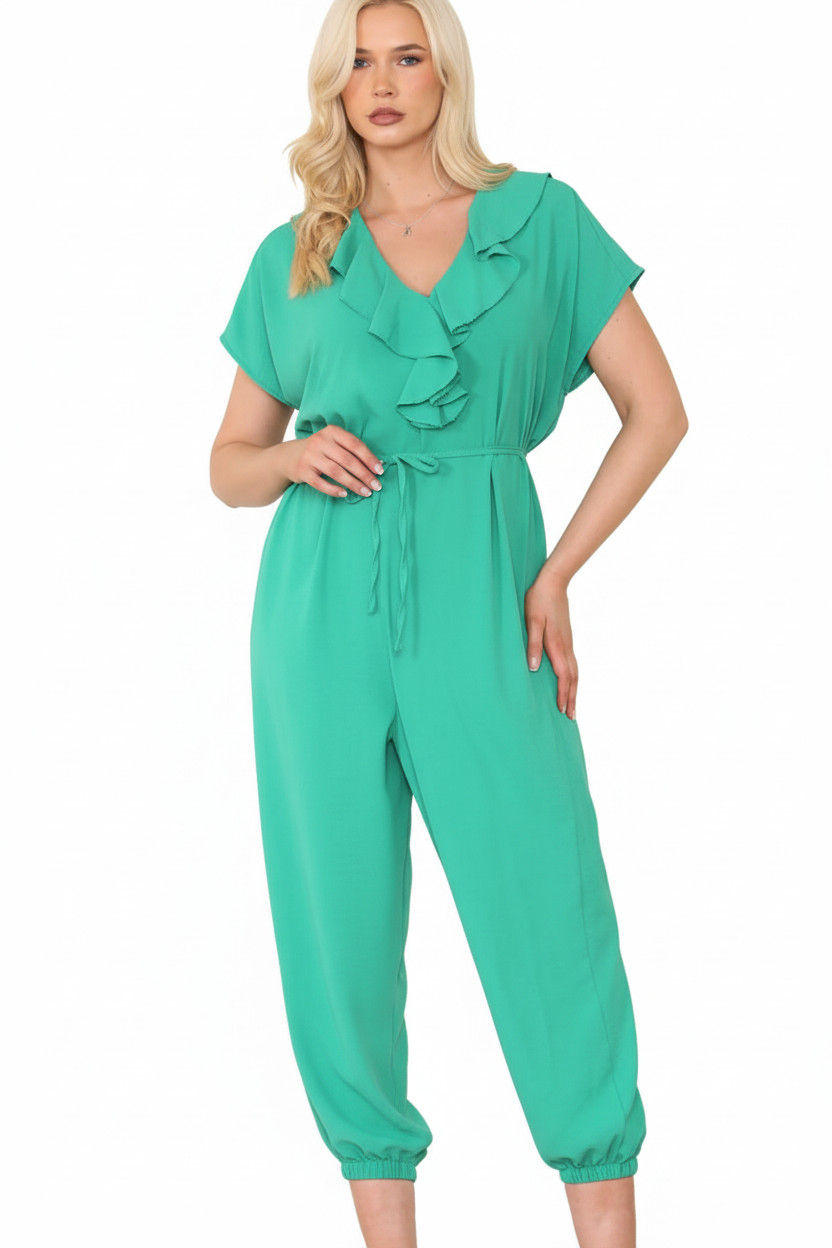 Turquoise Jumpsuit with Model
