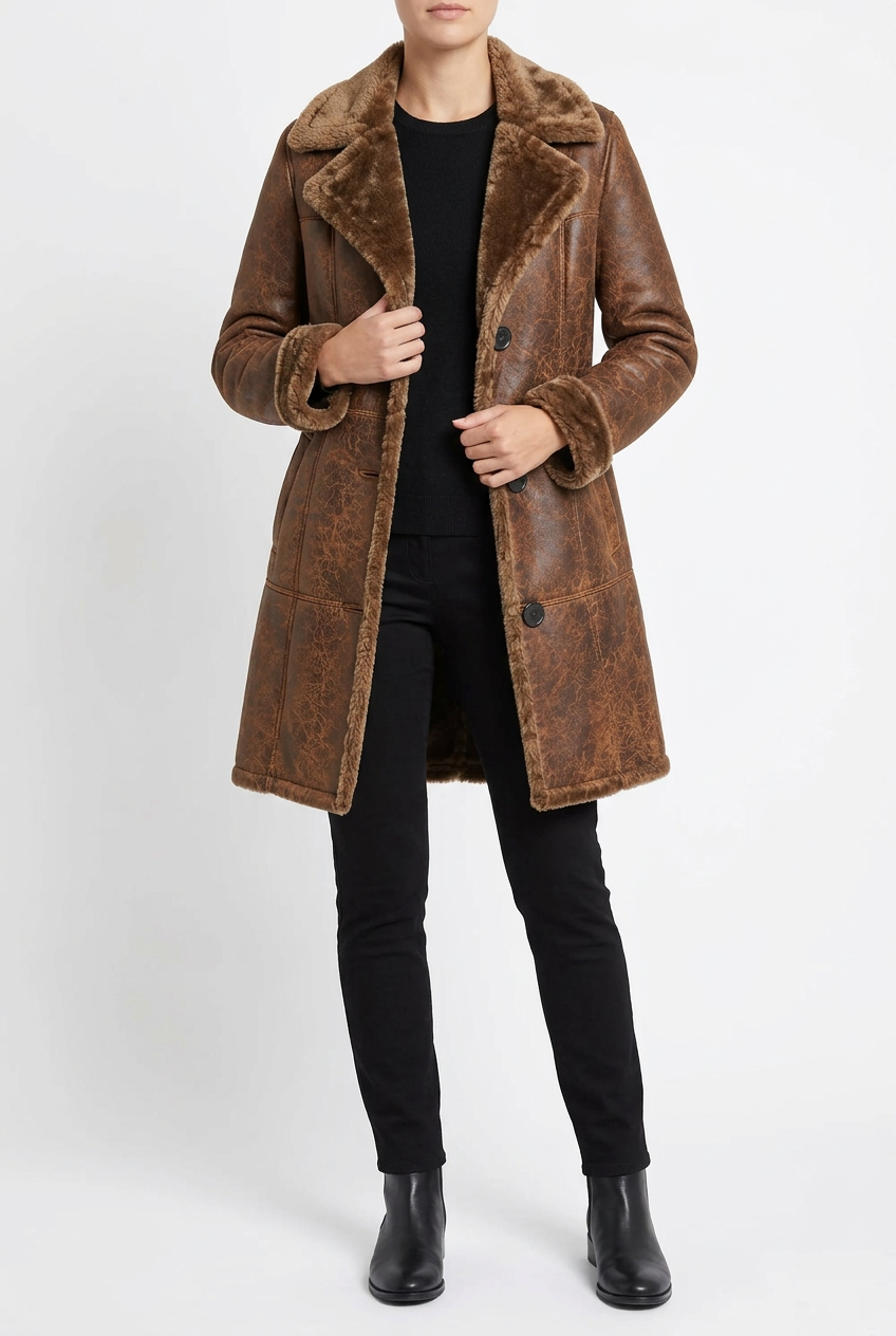 Women's jacket, open-front view