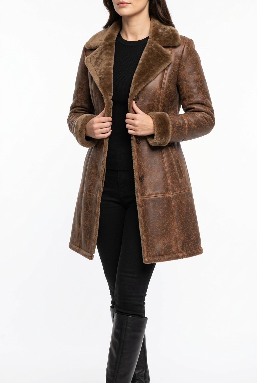 Women's jacket, three-quarter view