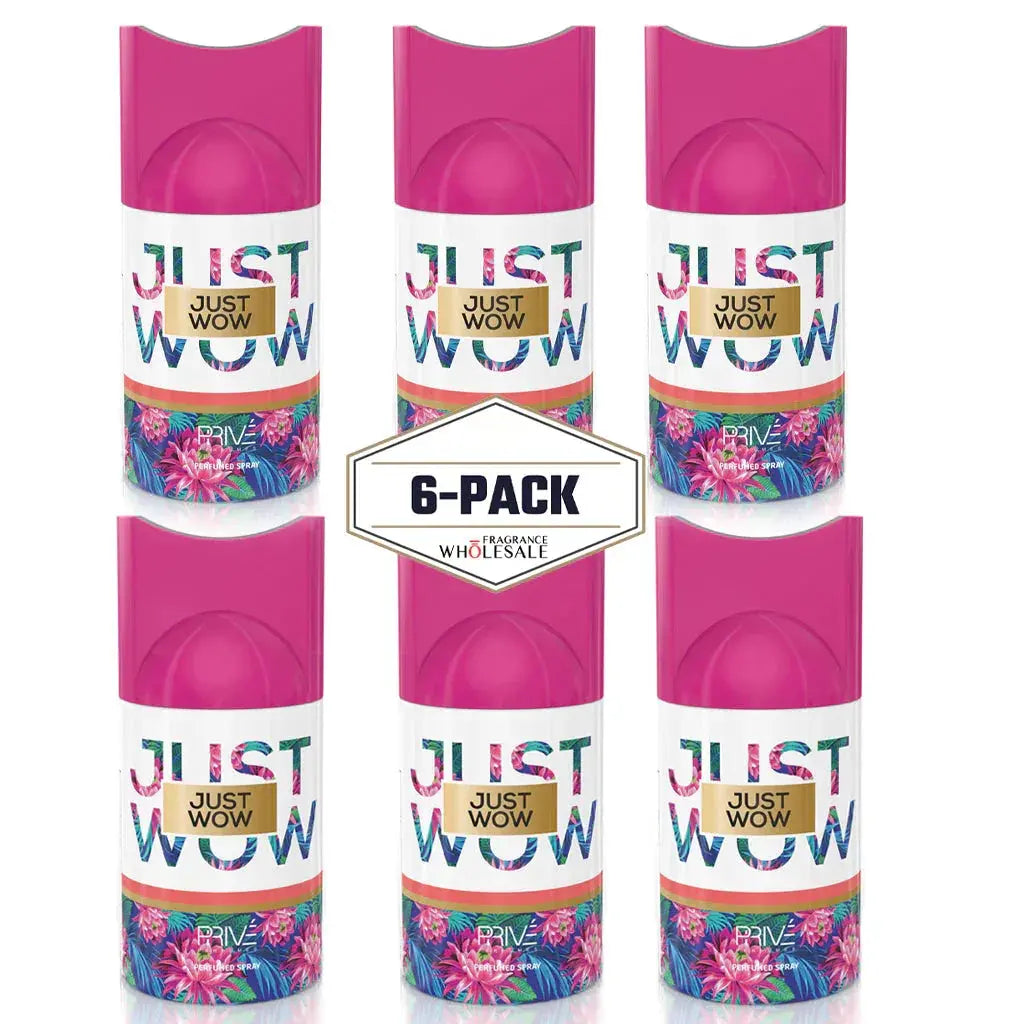 PRIVE Just Wow Perfume Deodorant 250ml 6x PACK - Ivory Luxe